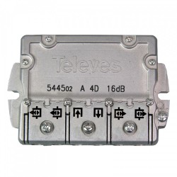 Derivatore 4 Vie -17Db ( TELEVÉS ITALIA cod. 544502 )
