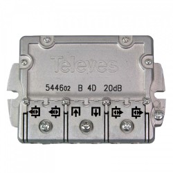 Derivatore 4 Vie -21Db ( TELEVÉS ITALIA cod. 544602 )