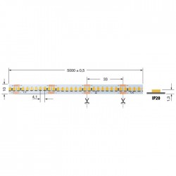 Striscia Led 8W/M Bcc 24V Ip65 - 2700°K ( ELCART cod. 186100900 )