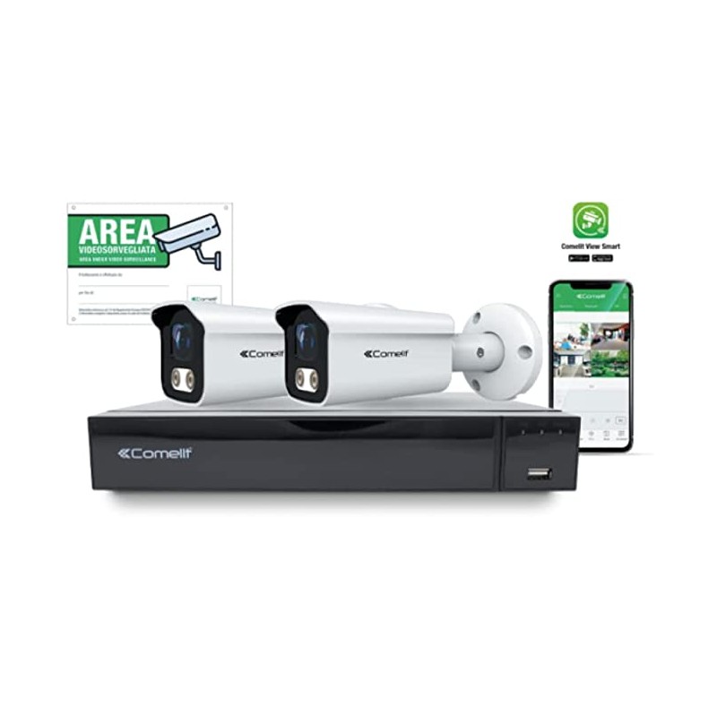 Kit Ip Serie Smart 5Mp, 4Ch ( COMELIT IMMOTEC cod. IPKIT004S05PB )
