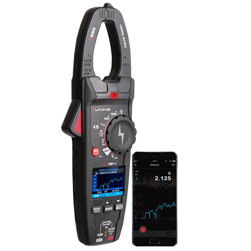 Pinza Bluetooth Ac/Dc1000A Trms Datalogger ( UNIKS cod. C124 )