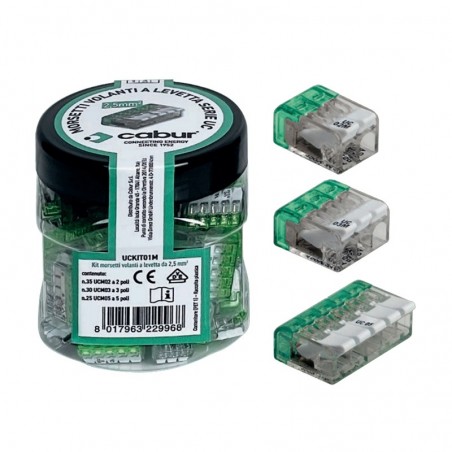 Kit Morsetti Volanti N.35-Ucm02/N.30-Ucm03/N.25-Ucm05 ( CABUR cod. UCKIT01M )