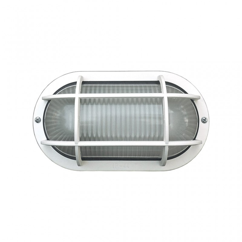 Plafoniera Ip44 E27 230V S/Lamp. Bianco ( LAMPO cod. E090BI )