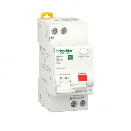 Int.Mtd Resi9 Rcbo 1P+N C 16A30Ma A 2M ( SCHNEIDER cod. R9D61616 )