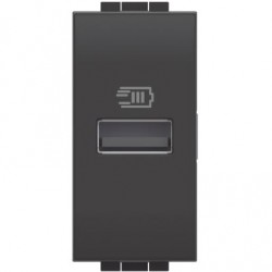 Ll - Caricatore Usb Tipo A 1Mantracite ( BTICINO cod. L4191A )