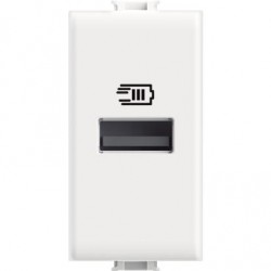 Matix - Caricatore Usb Tipo A1M Bianco ( BTICINO cod. AM4191A )