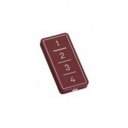 Trasmettitore Rolling Code E Copia 4Ch Crimson Red B&B Facile 433 ( EUTECH ELECTRONICS cod. F0-TX4-FR-433 )