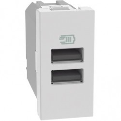 Matixgo - Caricatore Usb Aa 1M Bianco ( BTICINO cod. JW4191AA )