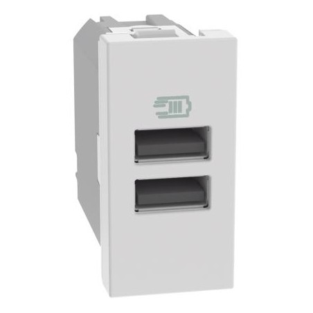 Matixgo - Caricatore Usb Aa 1M Bianco ( BTICINO cod. JW4191AA )