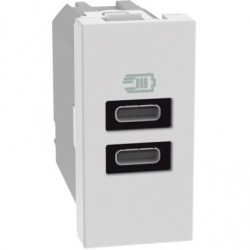 Matixgo - Caricatore Usb Cc 1M Bianco ( BTICINO cod. JW4191CC )