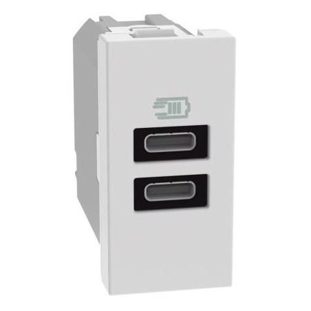 Matixgo - Caricatore Usb Cc 1M Bianco ( BTICINO cod. JW4191CC )