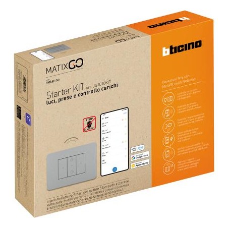 Matixgo - Starter Kit Grigio ( BTICINO cod. JG1010KIT )