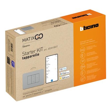 Matixgo - Starter Kit Tapparelle Grigio ( BTICINO cod. JG2010KIT )