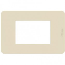 Matixgo - Placca 3P Ivory ( BTICINO cod. JA4803TI )