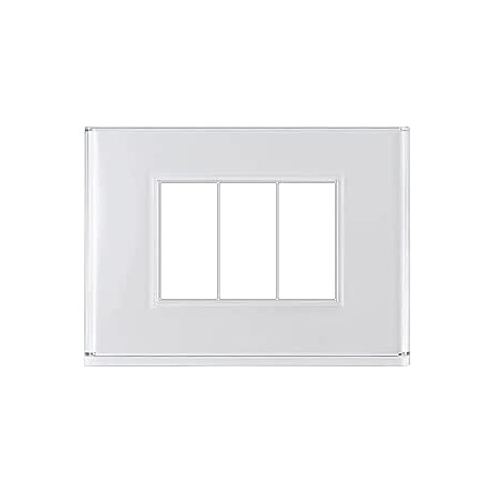 Placca Lite 3Fr Bianca Dom-E ( BEGHELLI cod. 81151 )