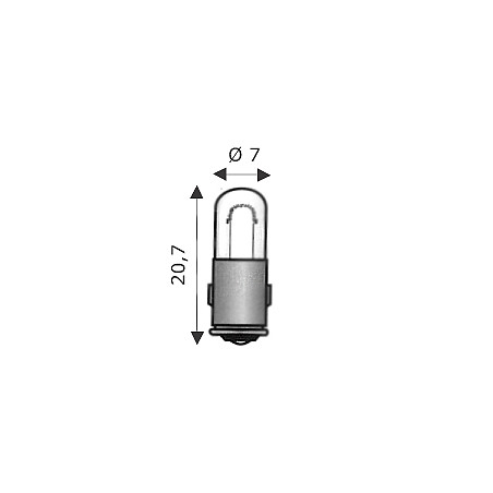 Lampada Ba7S 7X20 30V  50Ma 1.5W ( WIMEX cod. 4100706 )