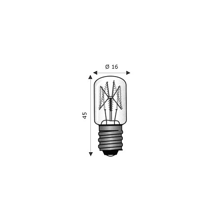 Lampada E12 16X45 220-260V  5-7W ( WIMEX cod. 4101968 )