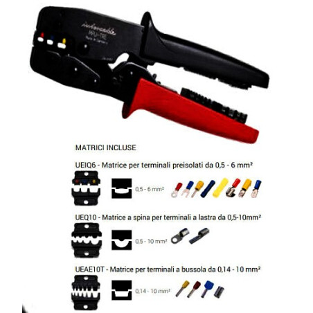 Set Pinza A Cricchetto Con Matrici Interc. ( INTERCABLE cod. PM-TRE )