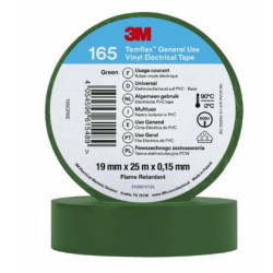 Nastro Isolante Temflex 165 19Mm X 25M Green ( 3M cod. 7100184813 )