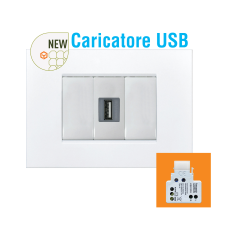 Mini Kystone Caricatore Usb...