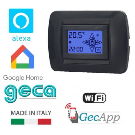 Cronotermostato Digitale Wi-Fi Da Incasso Antracite ( GECA cod. 35292385 )