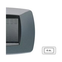 Placca 4 Posti Grigio...