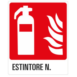 Cartello Estintore N. .......