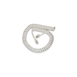 Cavetto Telef.Spiralato 4/4 Da 2,2 Metri Bianco ( Konelco Gbs Cod. 67900111 )