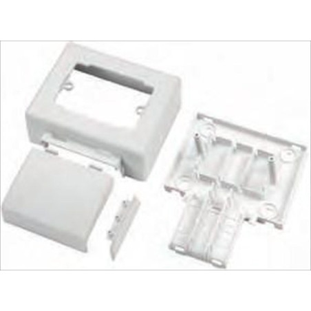 Scatola Torretta 83.5-70X20 Bianco 3 Mod. (Elettrocanali Cod. Ec20010)